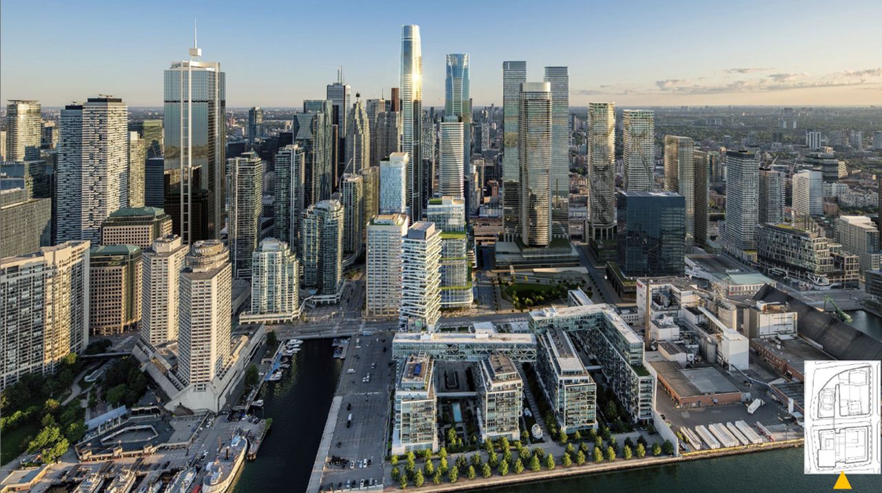 Pinnacle One Yonge — aerial rendering