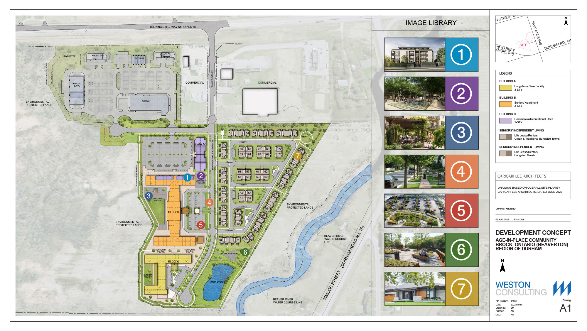 Beaverton Commons — site map