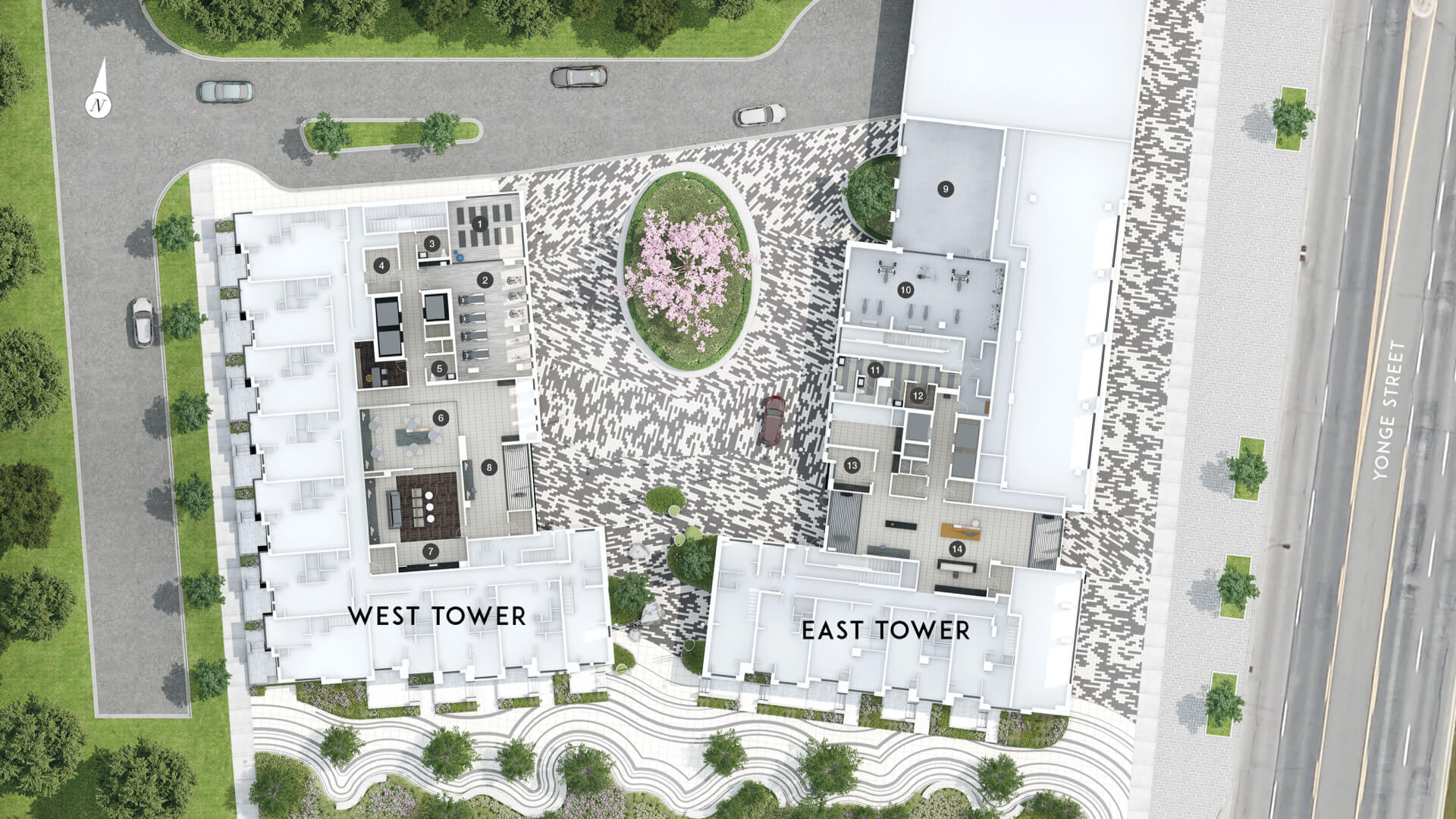 Westwood Gardens — site map