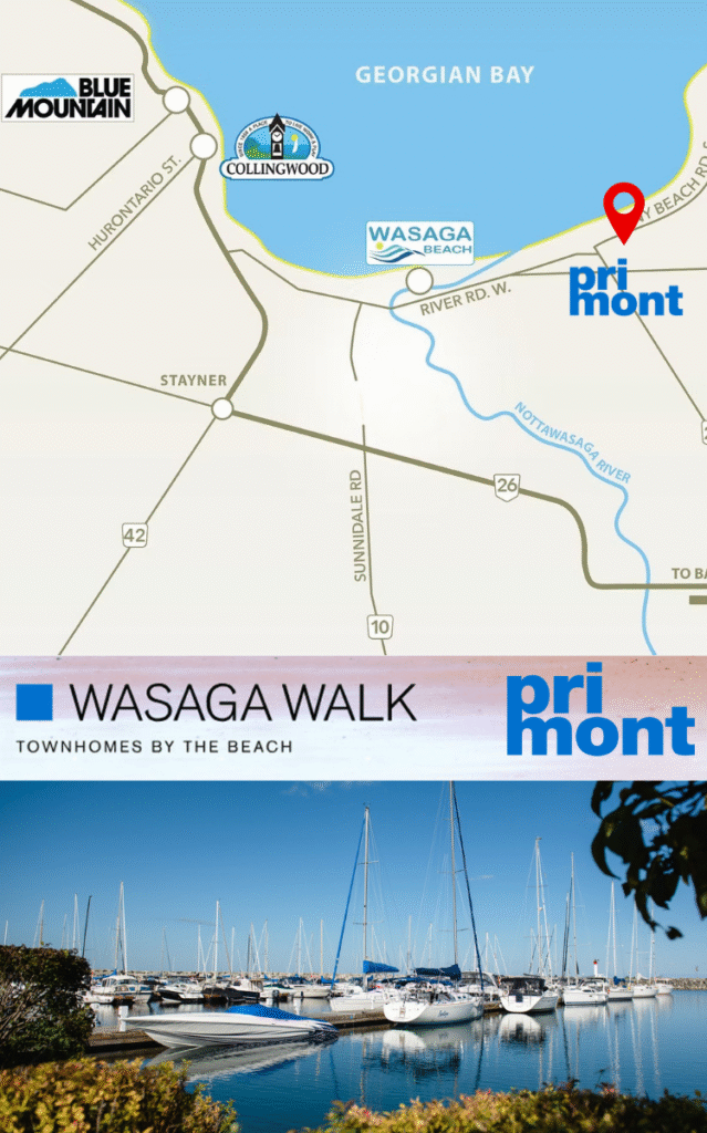 Wasaga Walk — site map