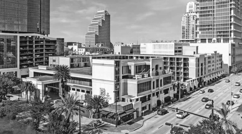 Metropolitan at Lake Eola — aerial rendering