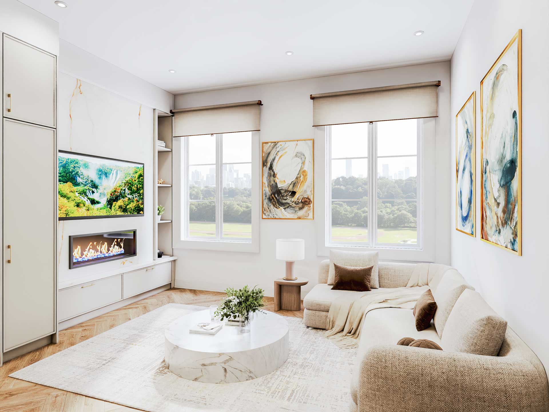 Kerr Village Towns — interior rendering