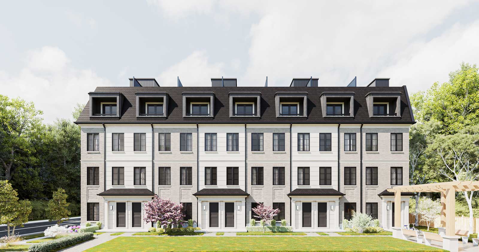 Kerr Village Towns — exterior rendering