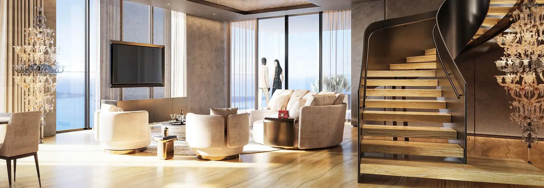 888 Brickell D&G Residences — interior rendering