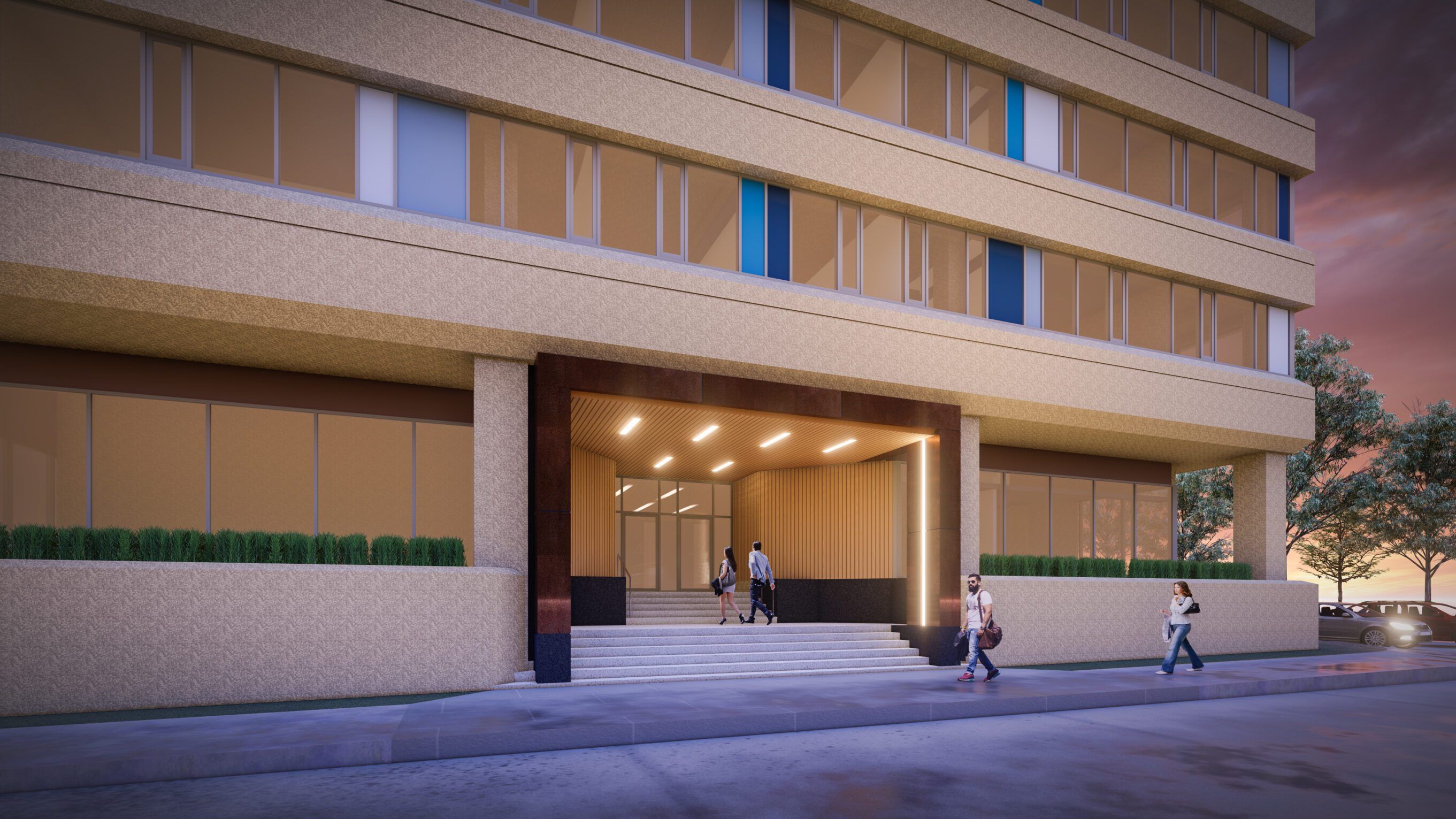 The Hat at Eau Claire — exterior rendering