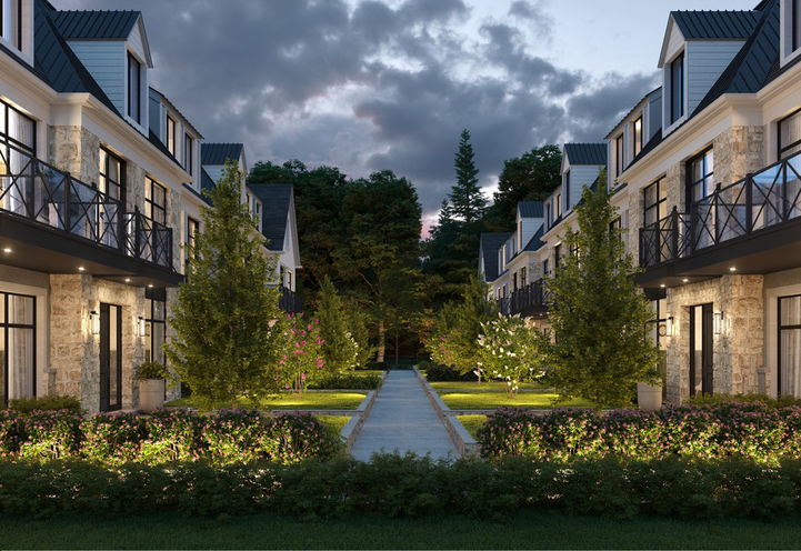 Award-Winning Design at The Lake House — exterior rendering