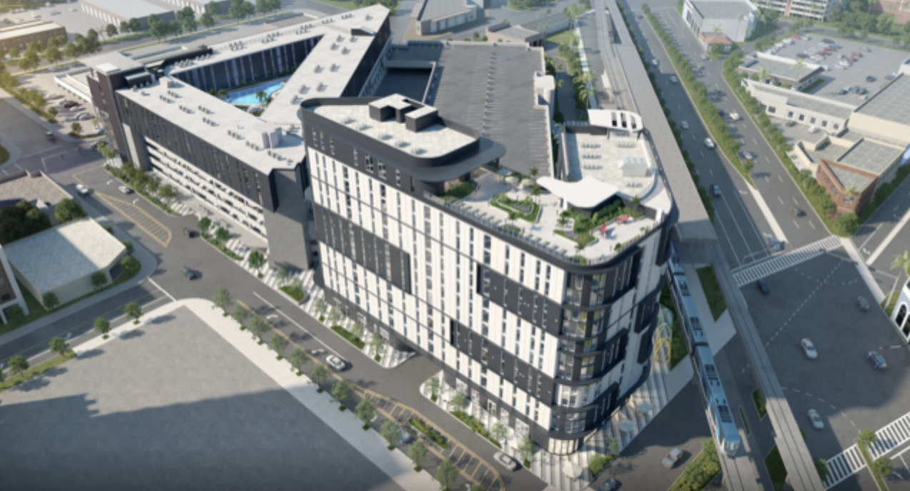 Vox on Red — aerial rendering