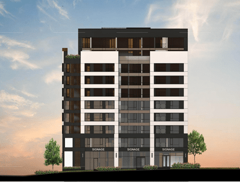 Sunrise Condos — exterior rendering