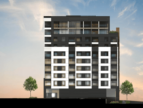 Sunrise Condos — exterior rendering