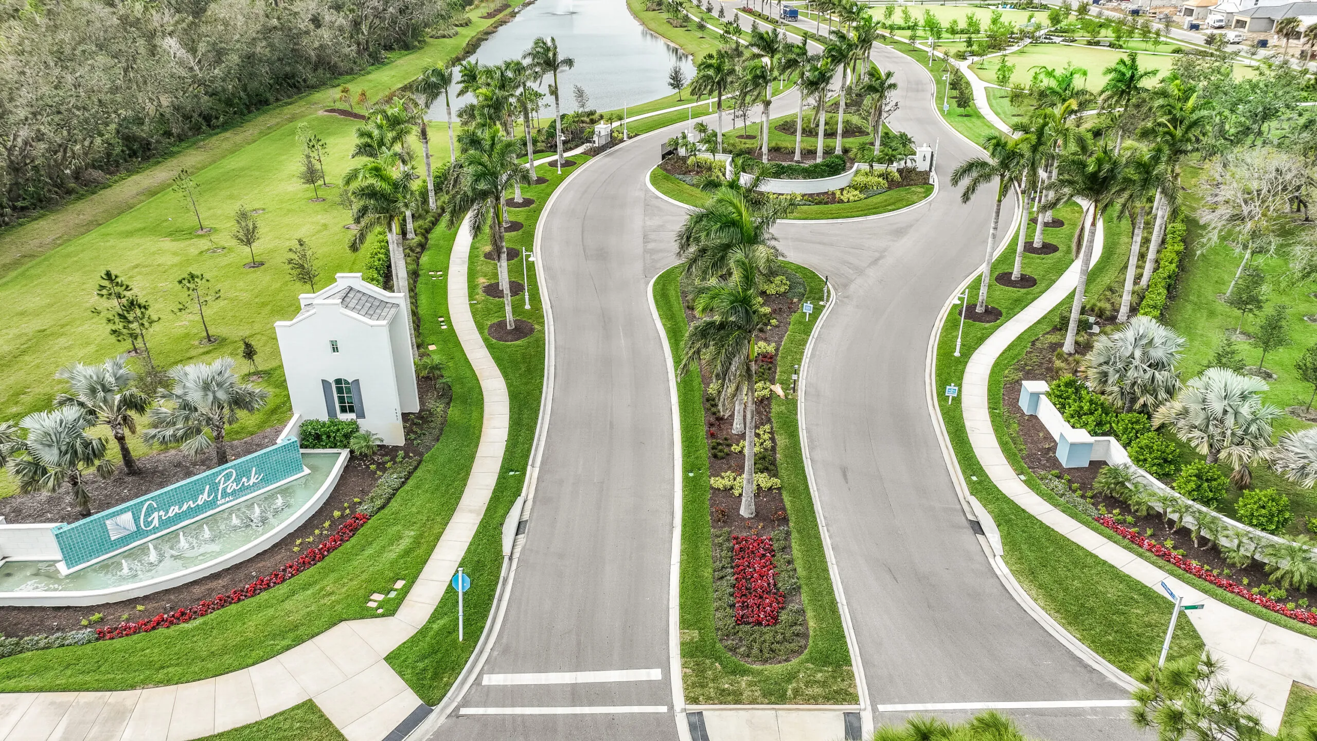 SageLeaf at Grand Park — aerial rendering