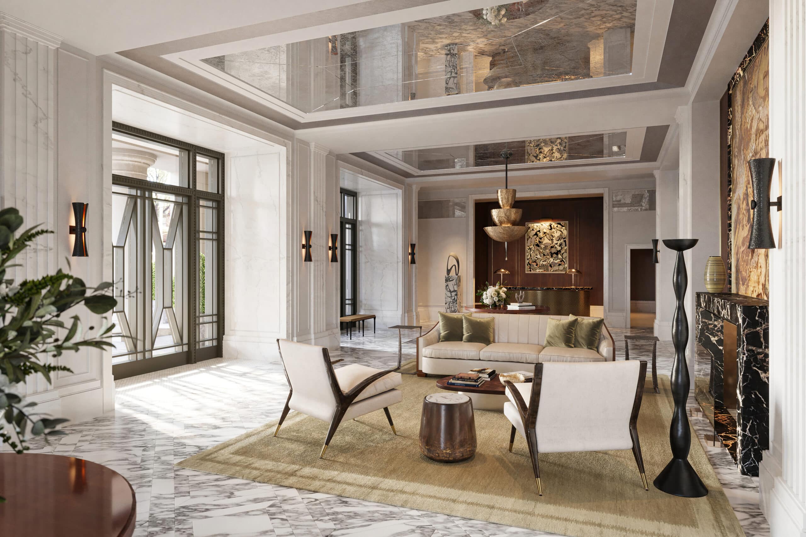 Rosewood Residences Turtle Creek — interior rendering