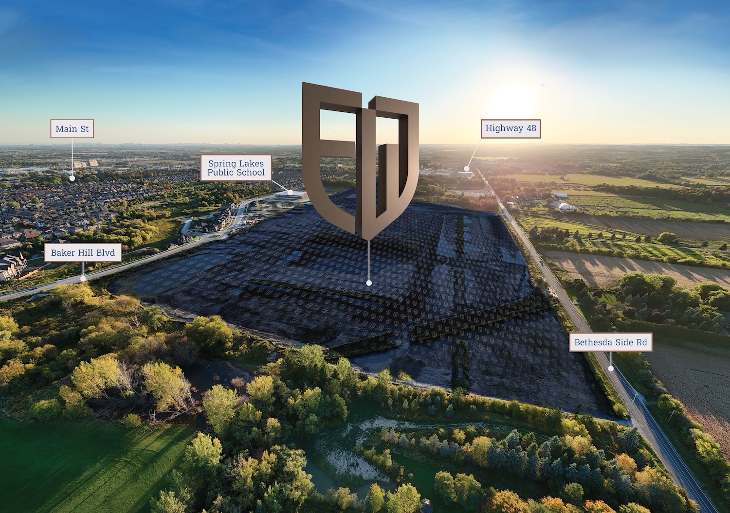 Founders Walk — site map