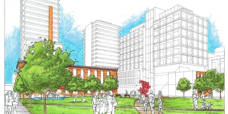 Heather Lands rezoning application — exterior rendering