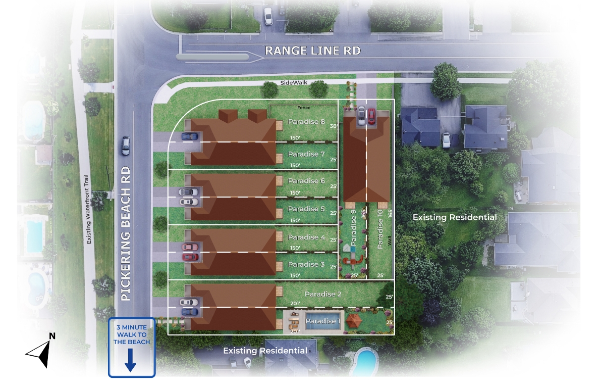 Paradise Beach — site map