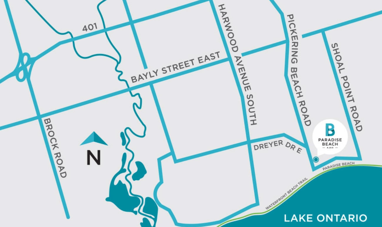Paradise Beach — site map