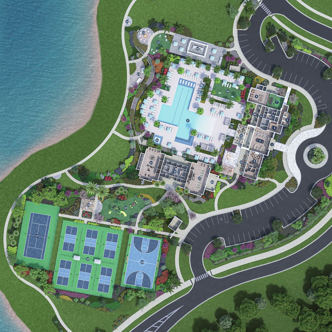 Monterey — aerial rendering