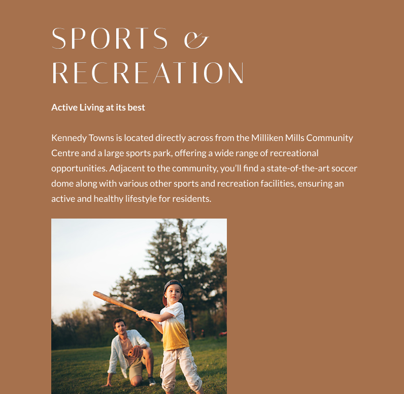 Kennedy Towns — lifestyle amenity