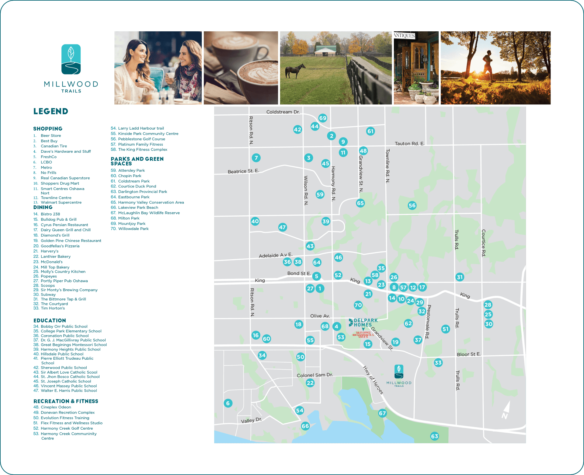 Millwood Trails — site map