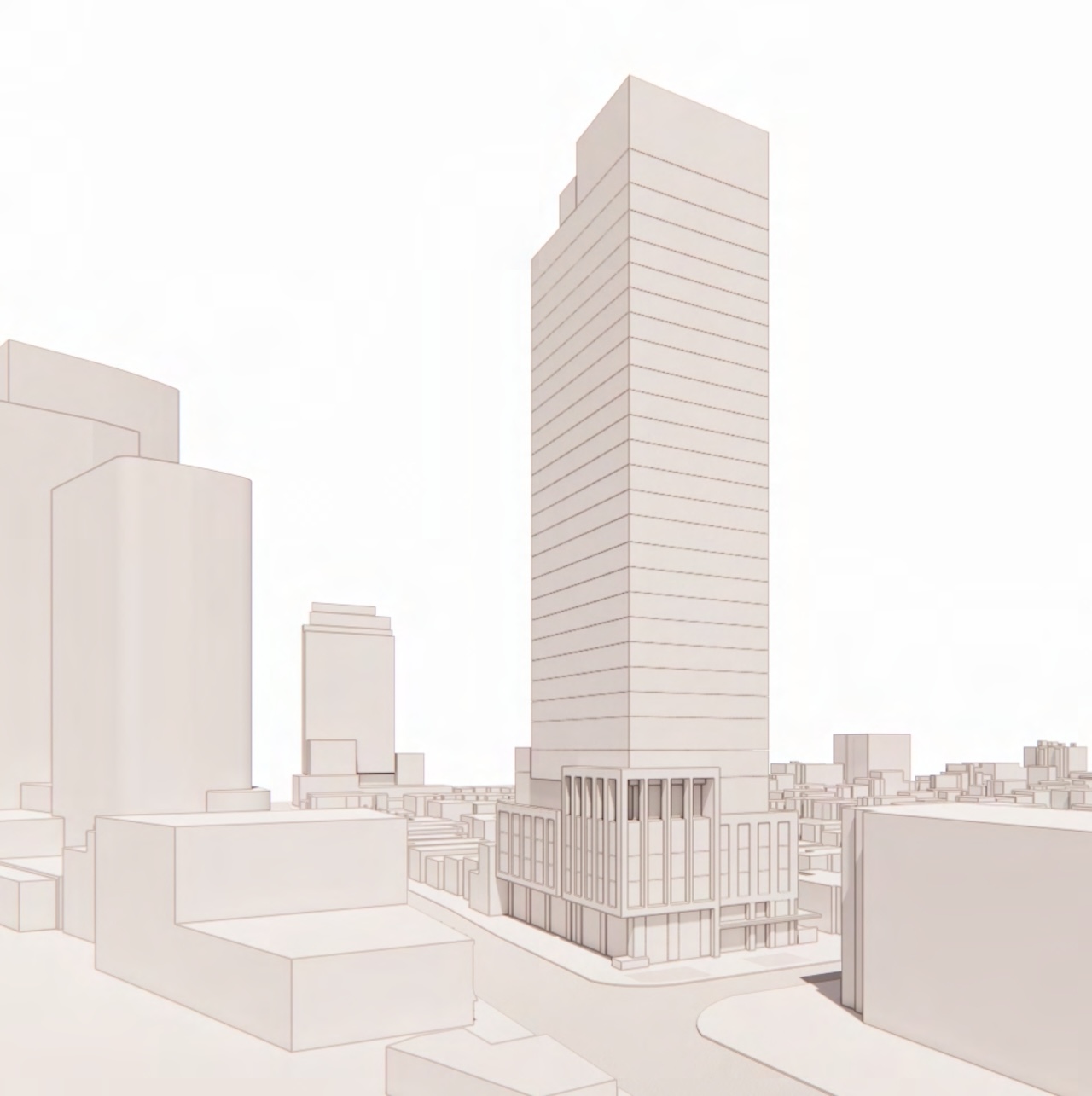 2475 Dundas West Condos — exterior rendering