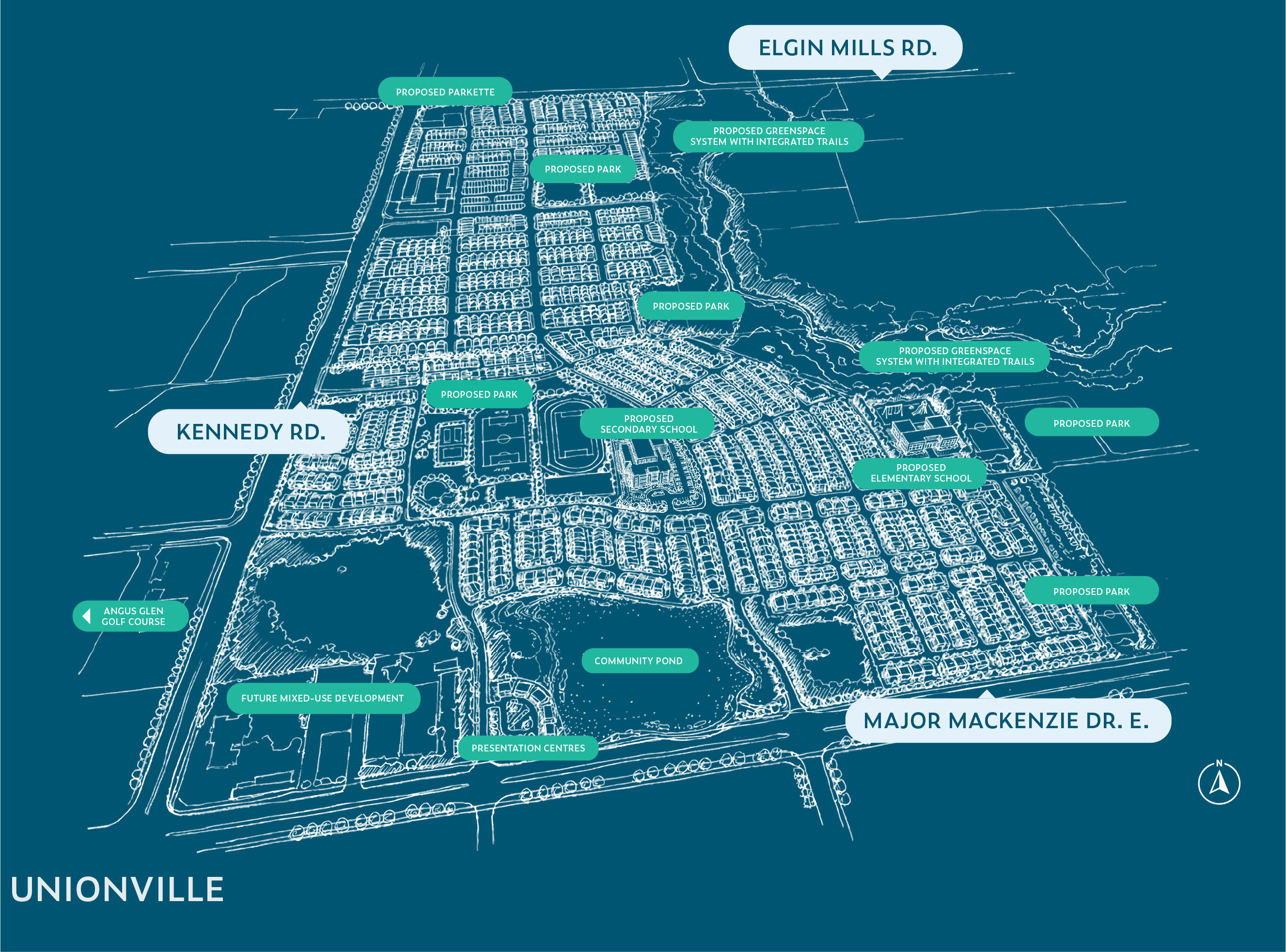 Unionville - Unionglen — site map
