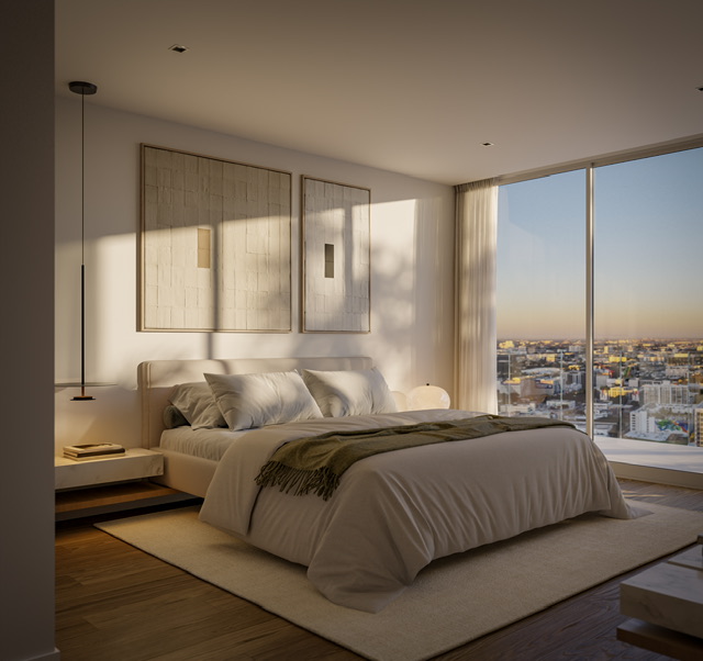 HQ Residences Edgewater — interior rendering