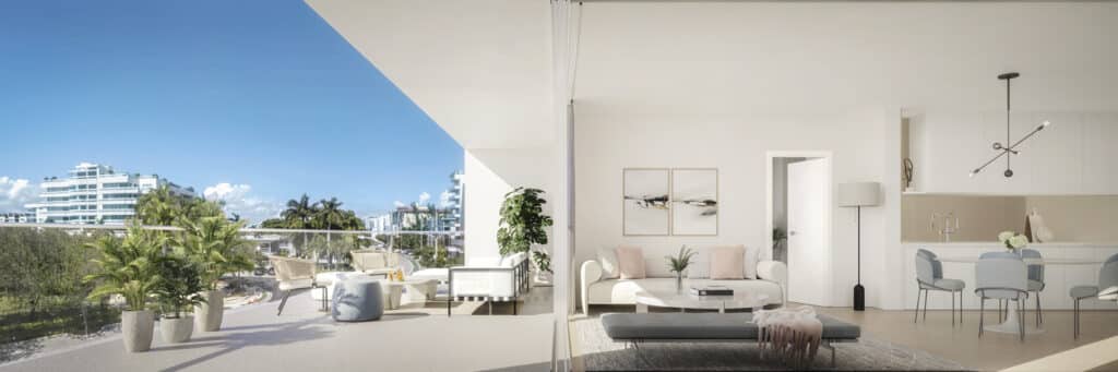 La Baia South — interior rendering