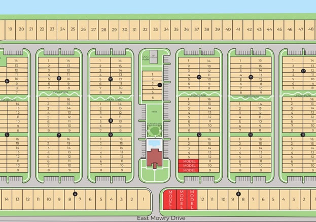 Parker Pointe — site map
