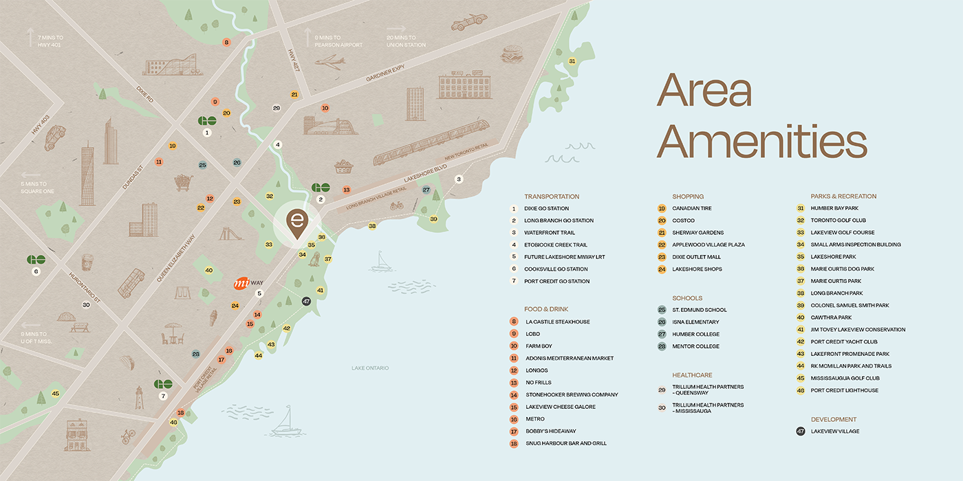 Exhale residences — site map