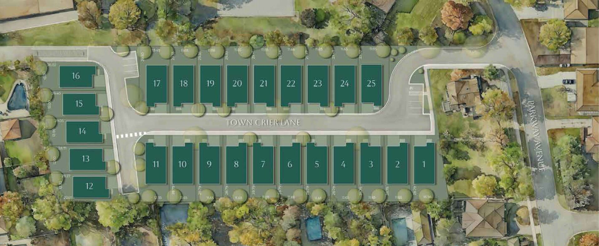 Town Crier Lane — site map