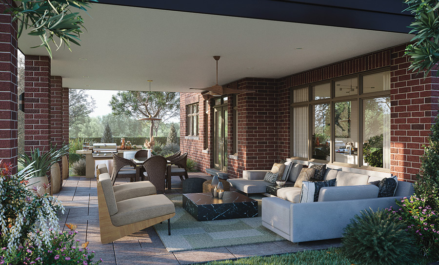 Total Towns community — interior rendering