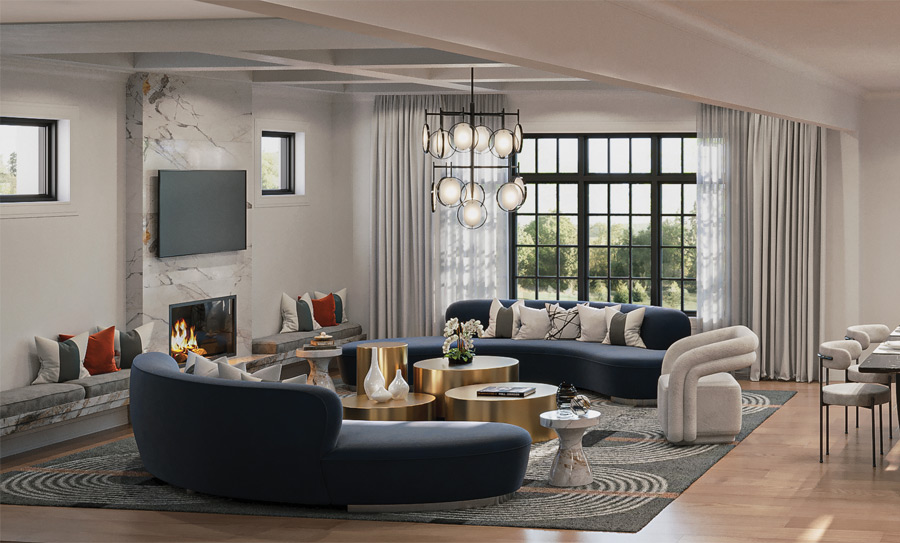 Total Towns community — interior rendering