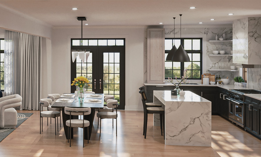 Total Towns community — interior rendering