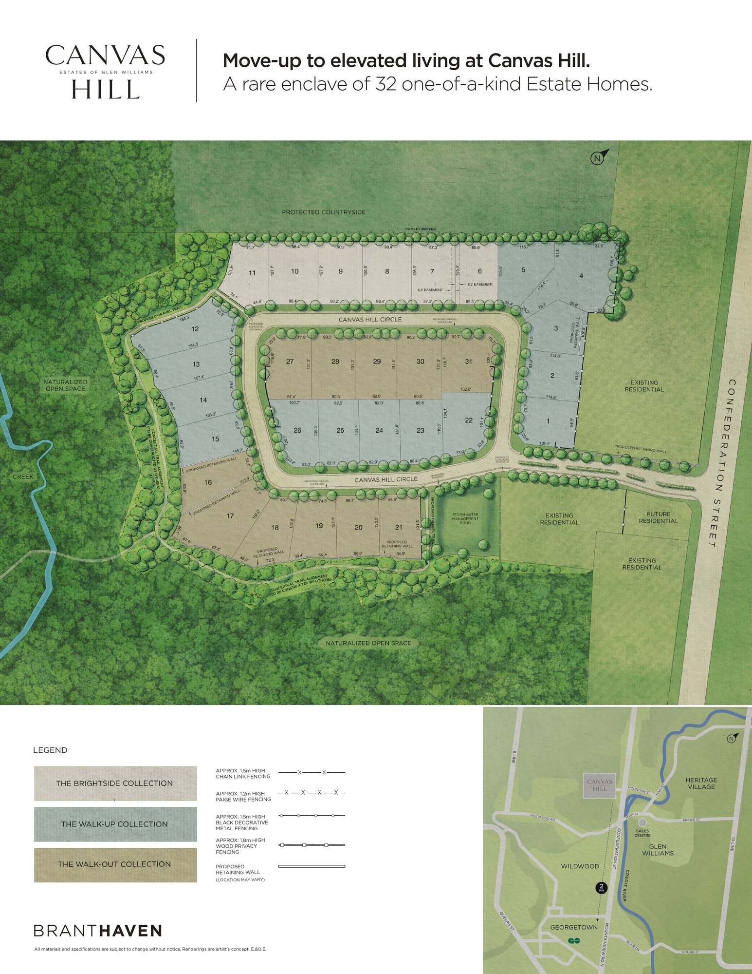Canvas Hill — site map