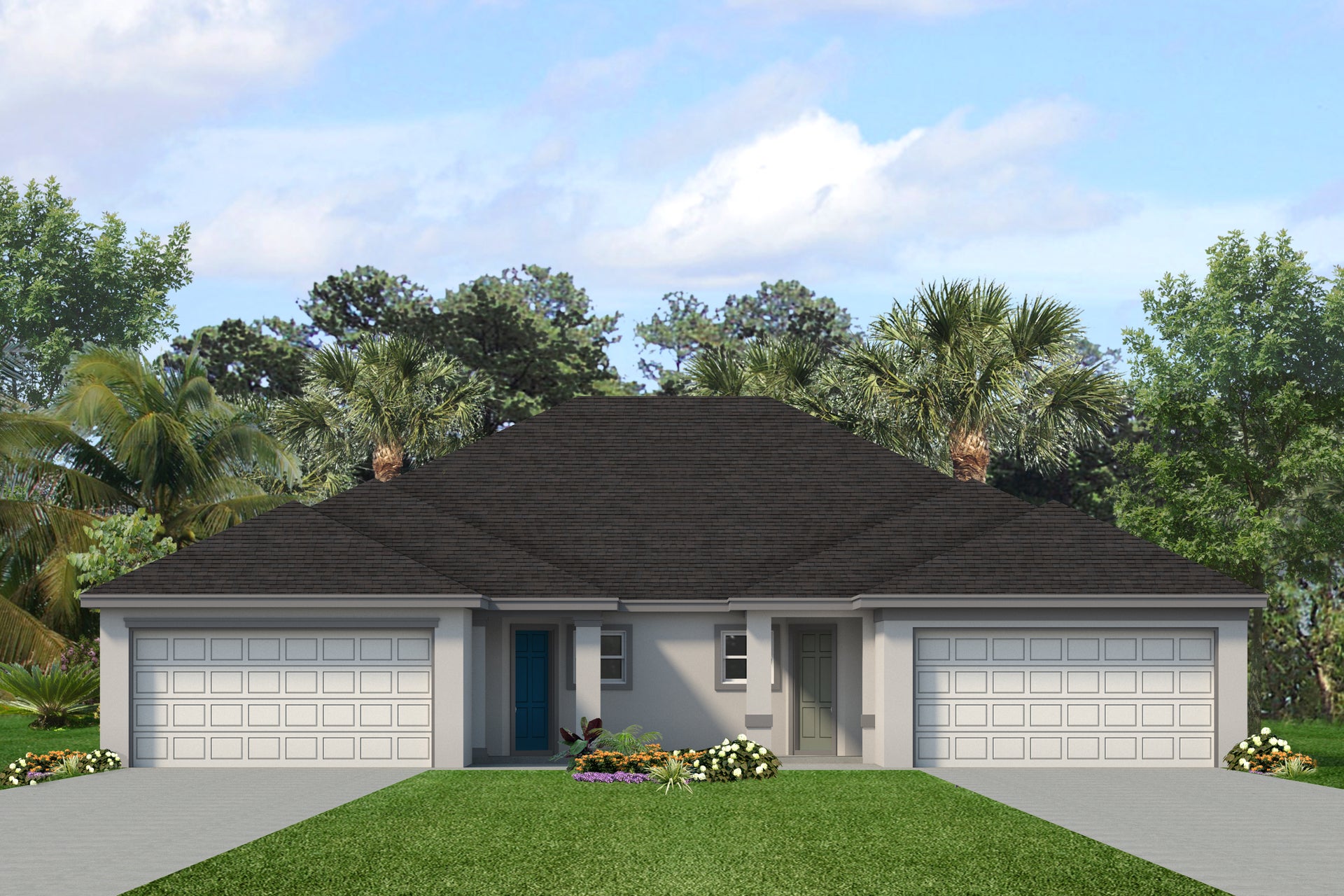 Leela Reserve Paired Villas — exterior rendering