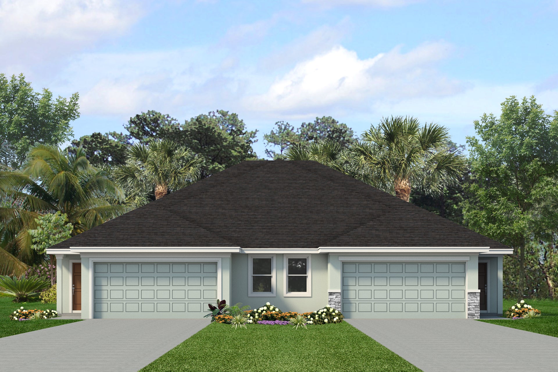 Leela Reserve Paired Villas — exterior rendering
