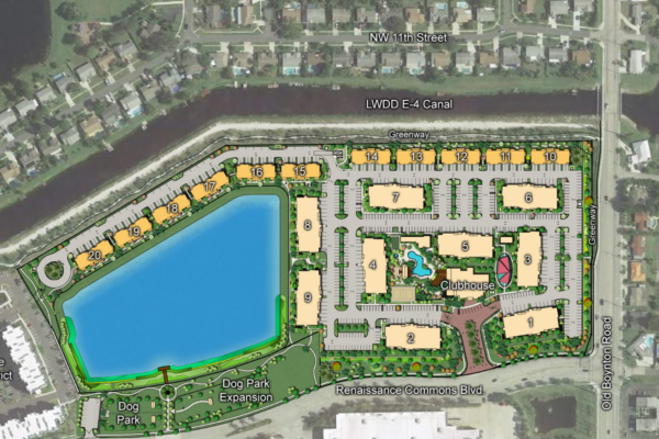 Boynton Village and Town Center — site map