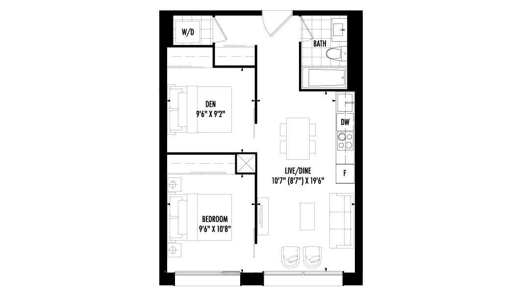 158 Front Condo — floor plan