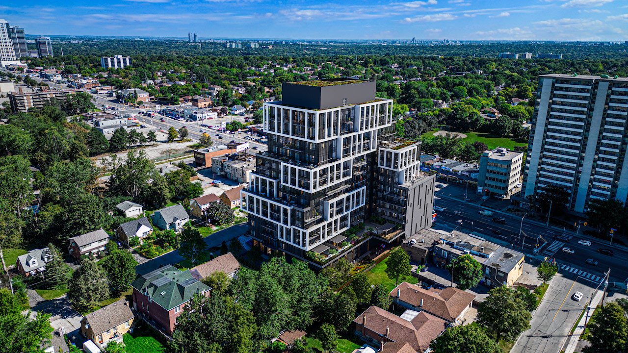 6080 Yonge Official Website — aerial rendering