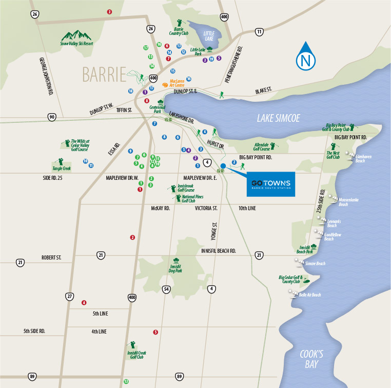Barrie – GO Towns — site map