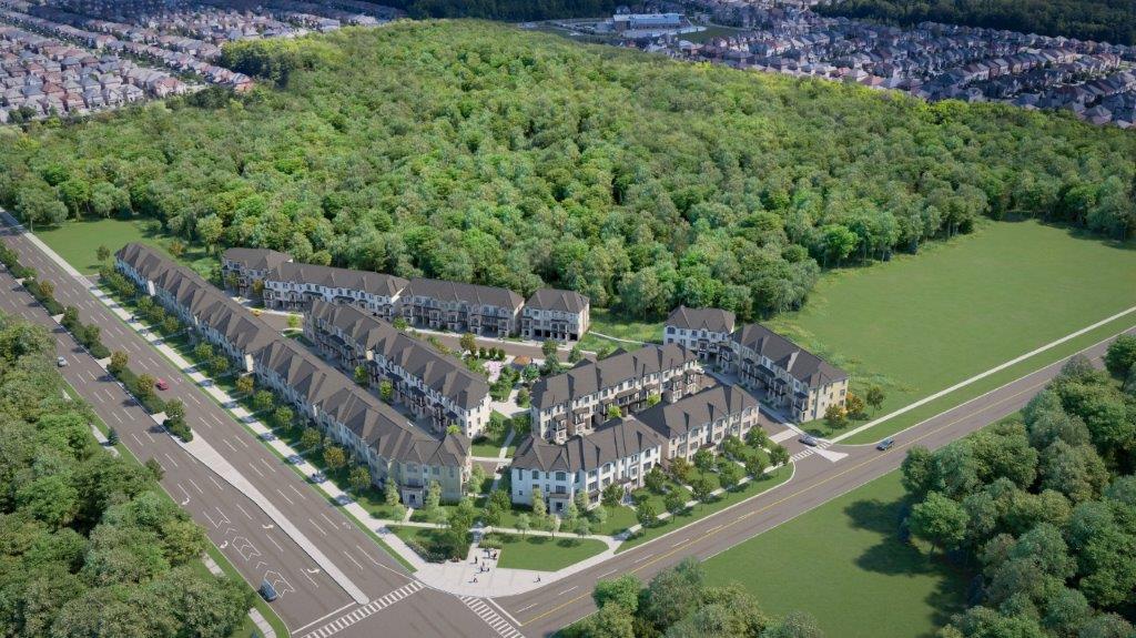 Archetto - Woodbridge — aerial rendering