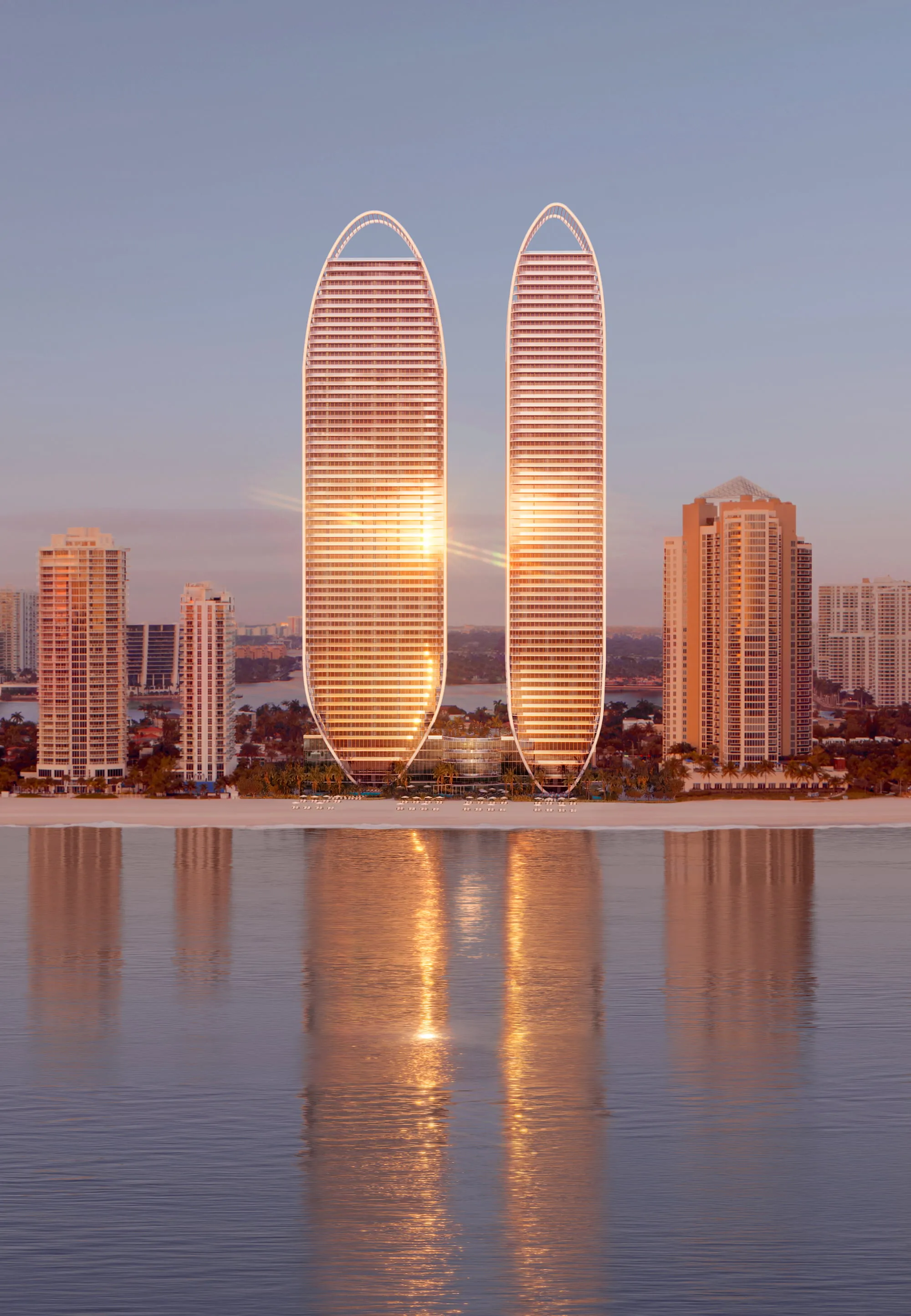 St Regis Sunny Isles — exterior rendering