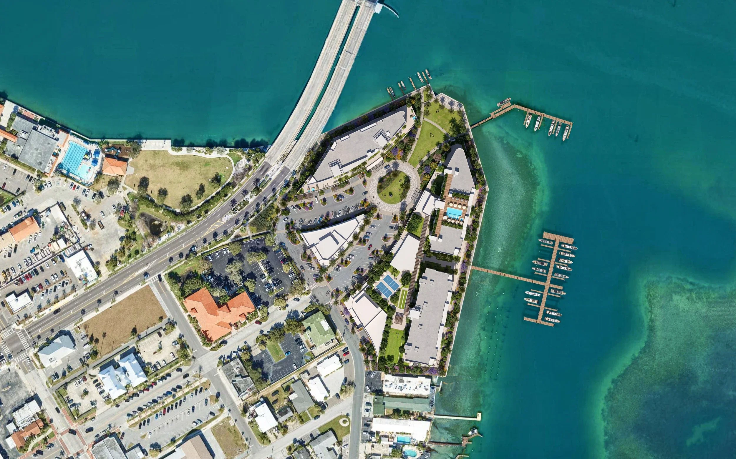 COREY AVENUE — aerial rendering
