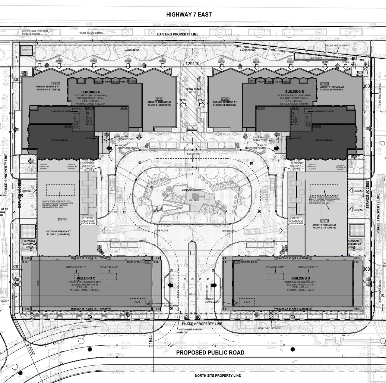 8500 Leslie Street Condos — site map