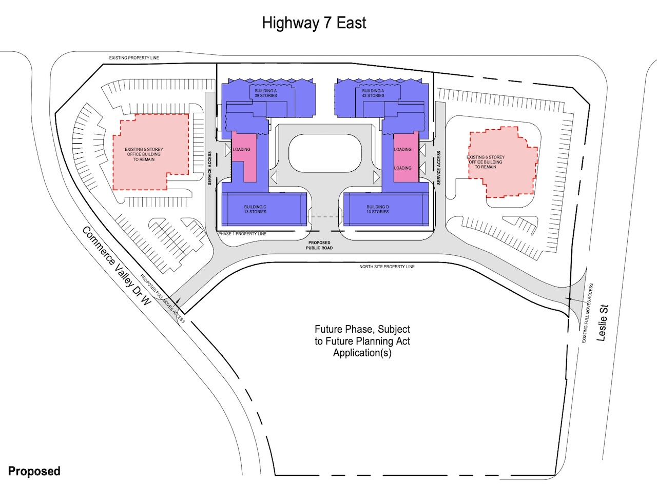 8500 Leslie Street Condos — site map