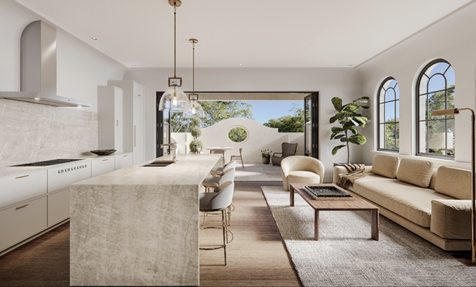 Village Coral Gables — interior rendering