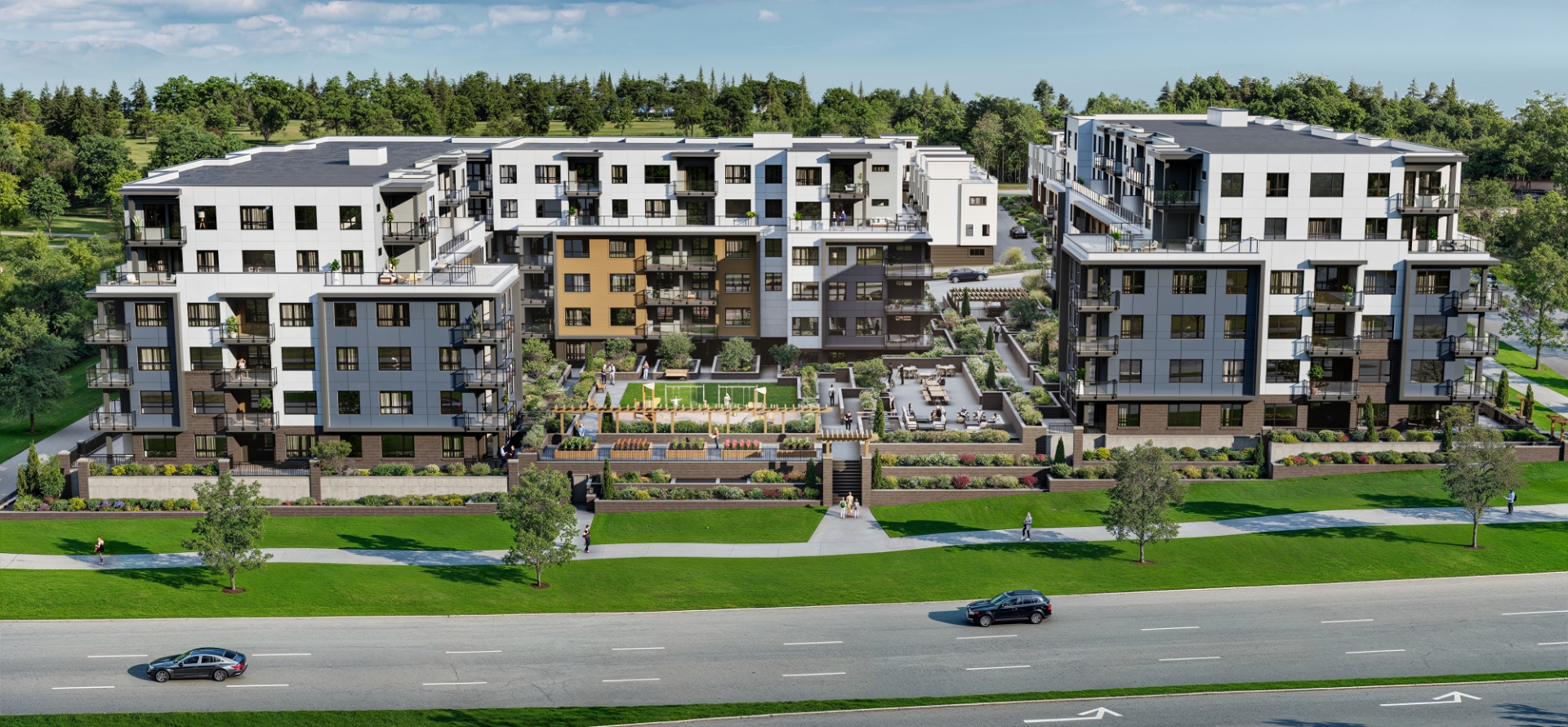 South Village — aerial rendering