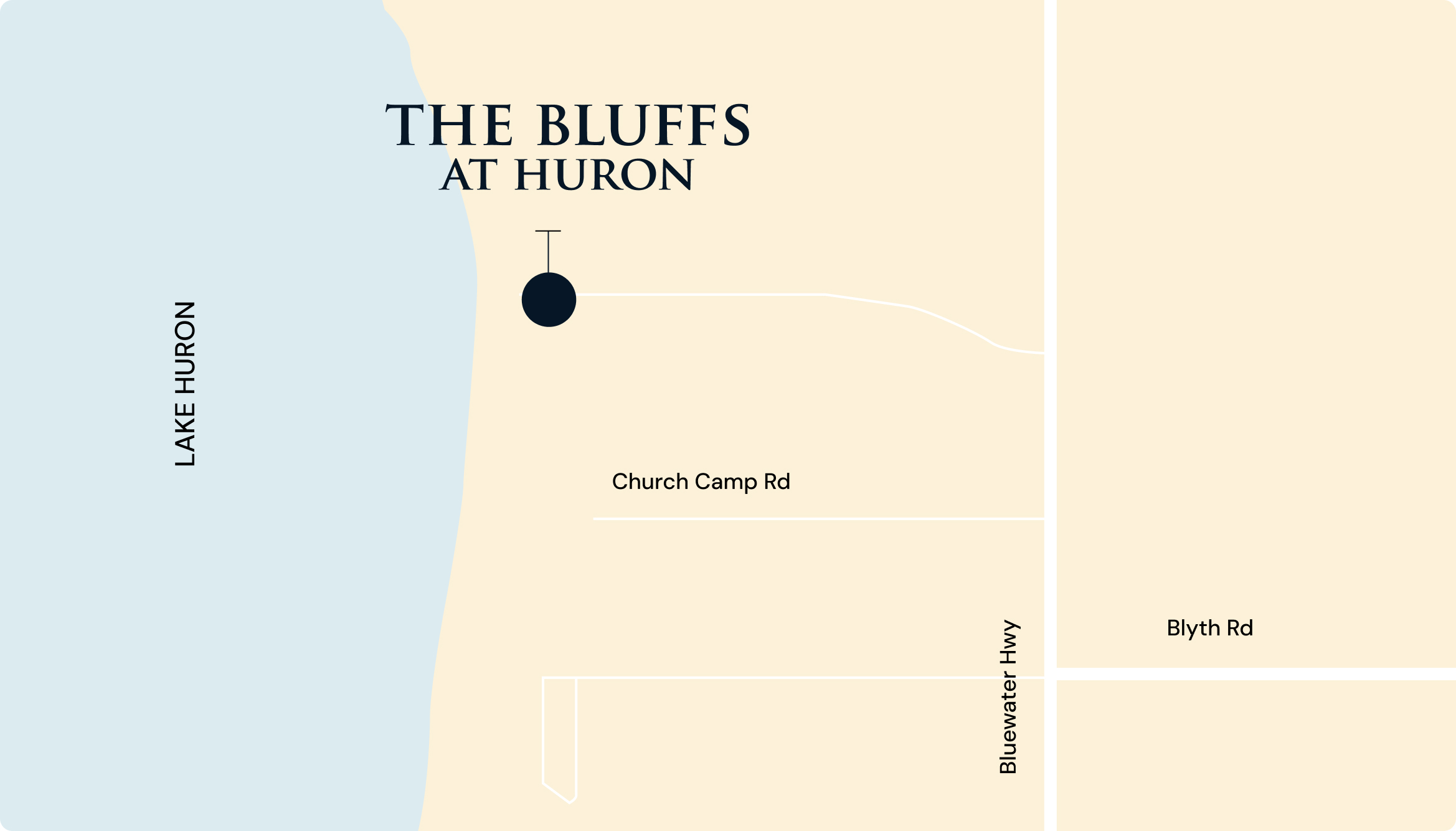 The Bluffs at Huron — site map