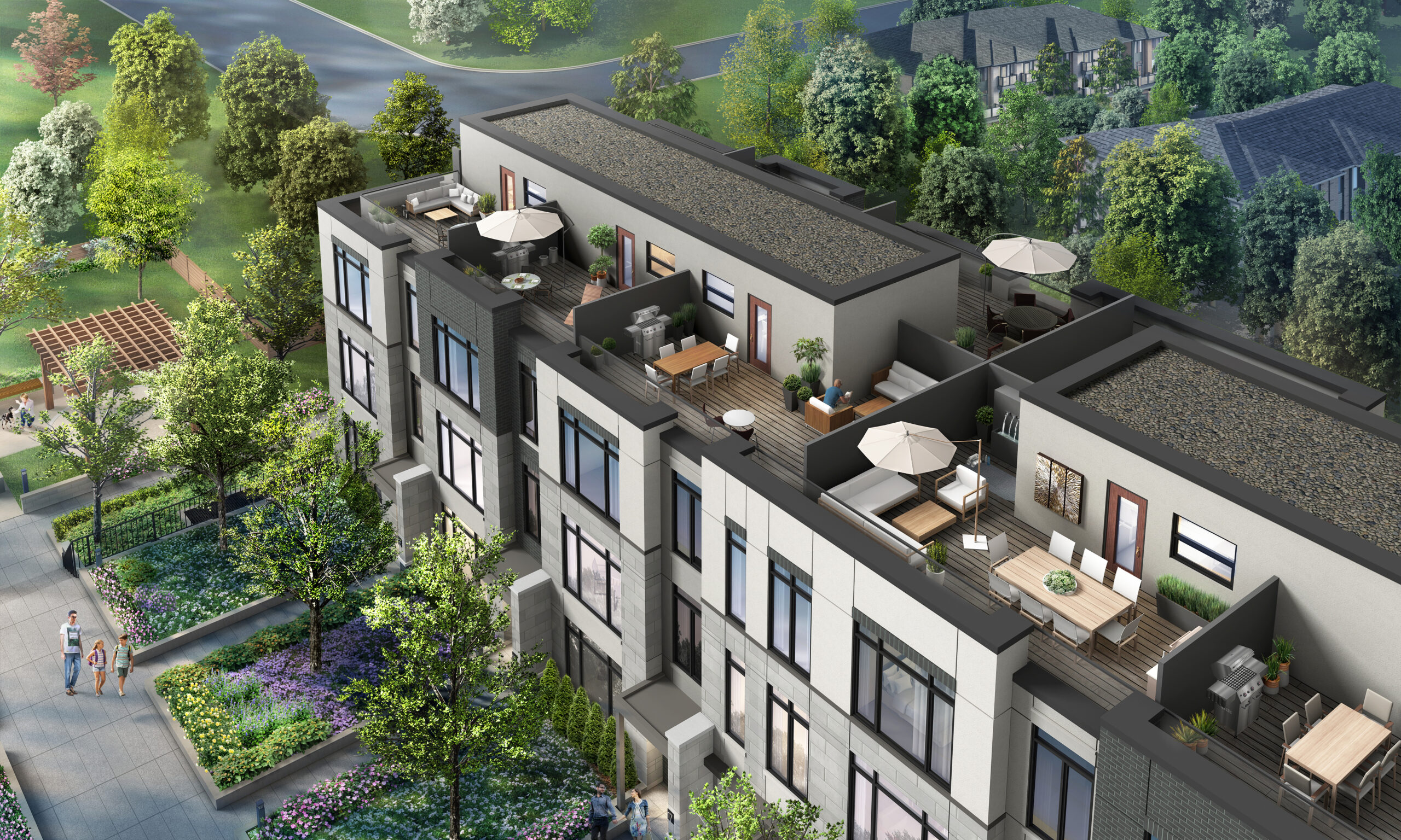Eleven Altamont — aerial rendering