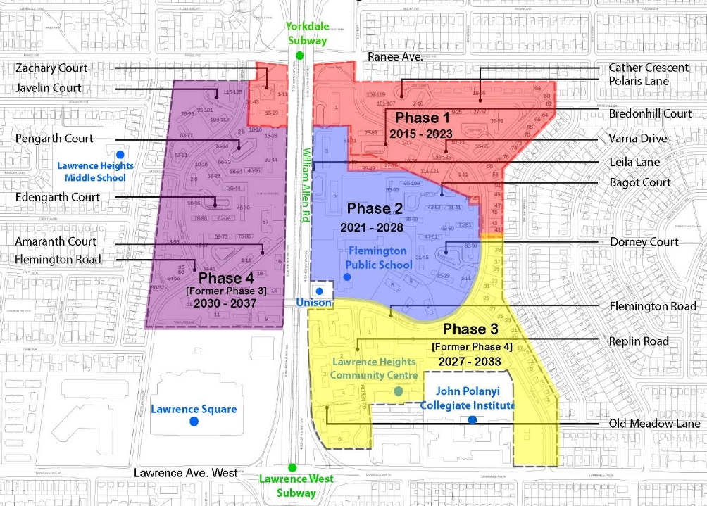 Lawrence Heights Revitalization — site map