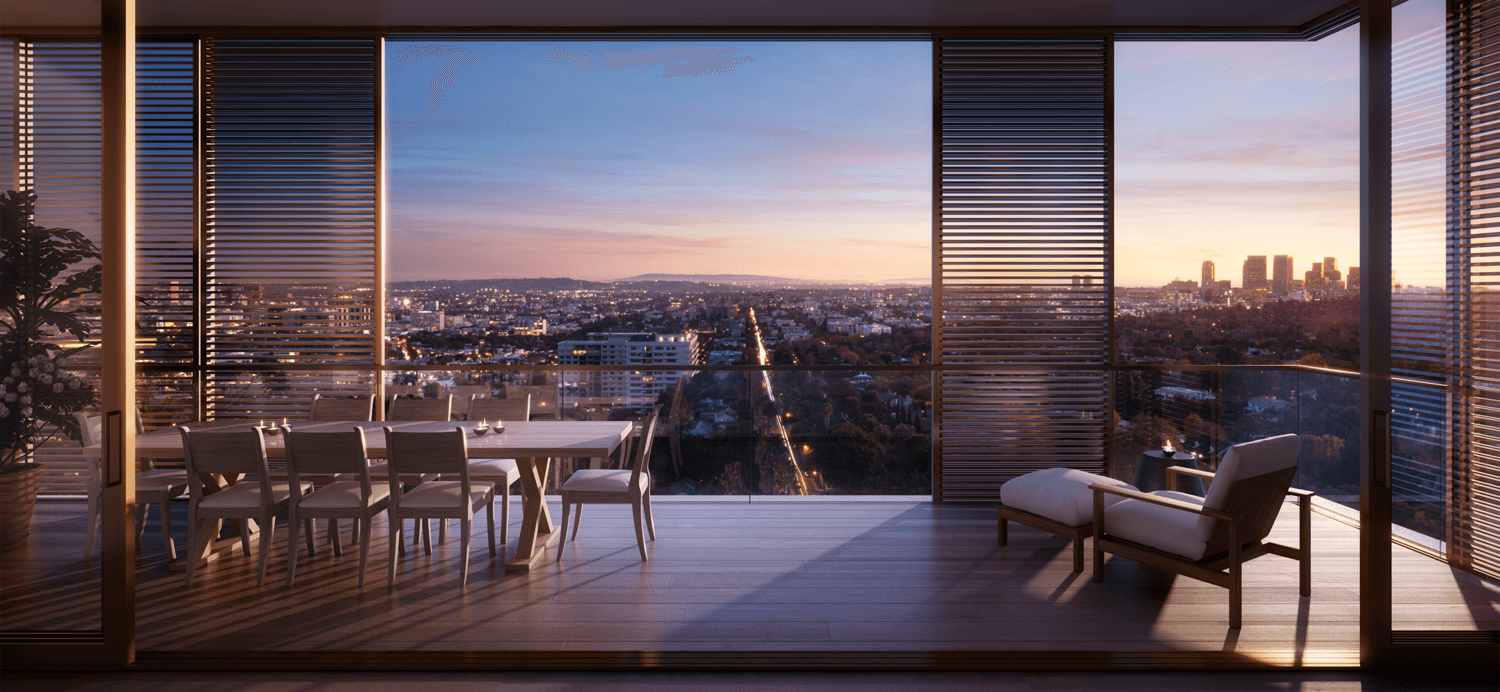 The Residences at The West Hollywood EDITION — interior rendering